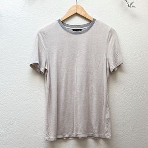 LAST CALL, lowest price 🪩 Banana Republic | Metallic Neck Short Sleeve Tee